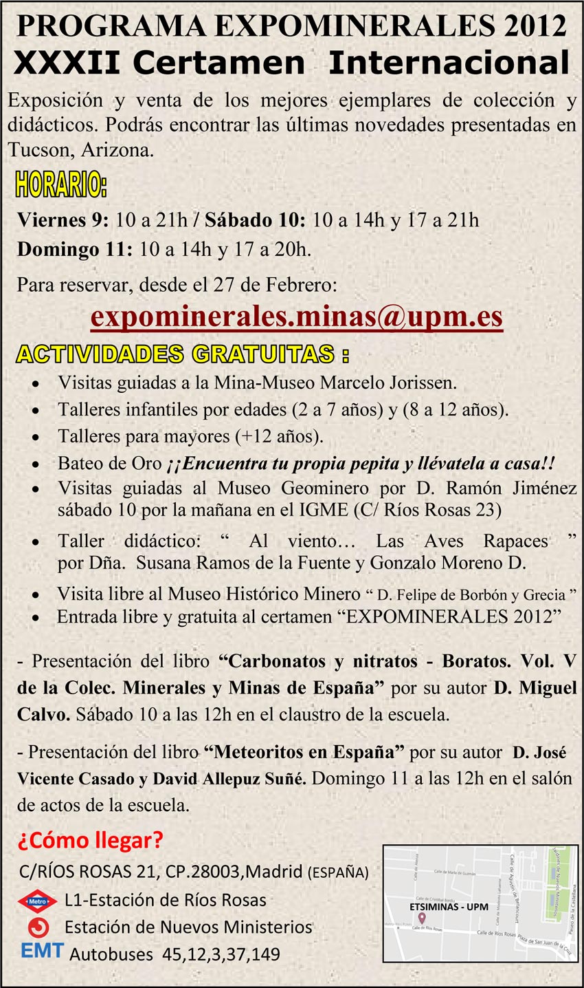 Mineralexpo Sants 2012