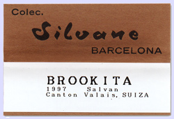 Silvane collection label