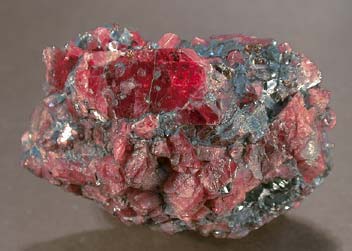 Rhodonite with Galena. 