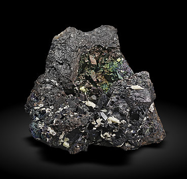 Cerussite after Anglesite on Goethite.