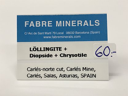 Lllingite with Diopsido and chrysotile