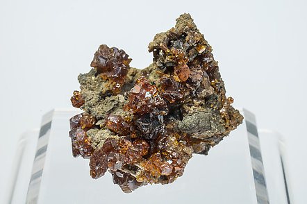 Sphalerite with Siderite and Pyrite. 