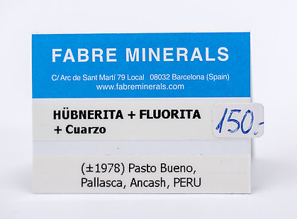 Fluorite on Hbnerite and Quartz