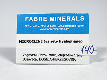 Ba-rich Microcline (variety hyalophane). 