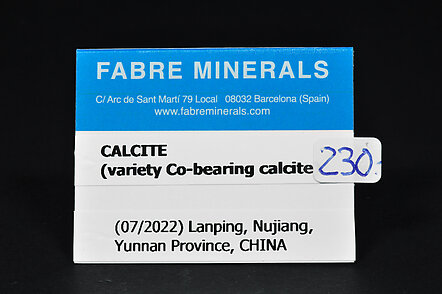 Calcita (variedad calcita cobaltfera)