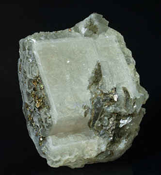 Calcite-Dolomite with Pyrite and Muscovite. Rear