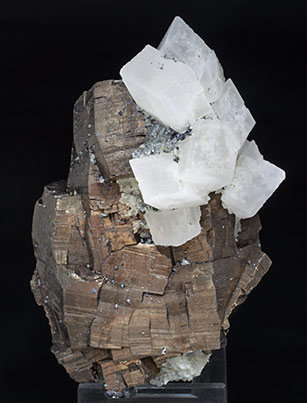 Pyrrhotite with Calcite and Quartz. Front