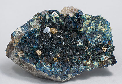 Lazulite with Fluorapatite and Siderite. 