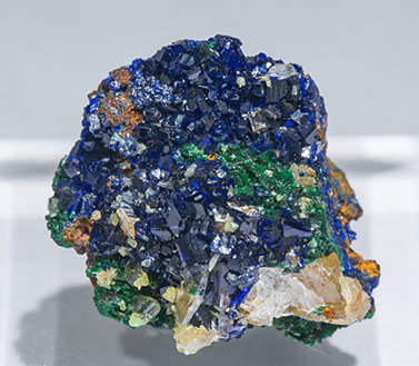 Miersite with Azurite and Cerussite.