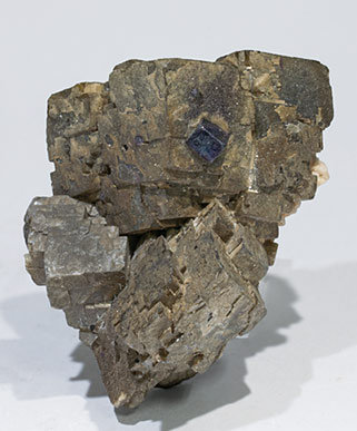 Siderite with Fluorite and Dolomite. 