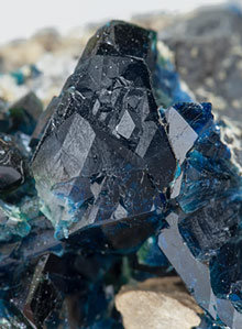 Lazulite with Siderite and Quartz. 