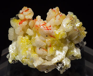 Cerussite with Crocoite. Front