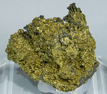 Chalcopyrite after Polybasite with Acanthite. Rear