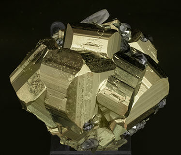 Pyrite with Quartz and Tetrahedrite. Side