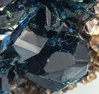 Lazulite with Quartz and Siderite. 