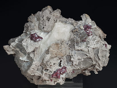 Cinnabar with Calcite. Top
