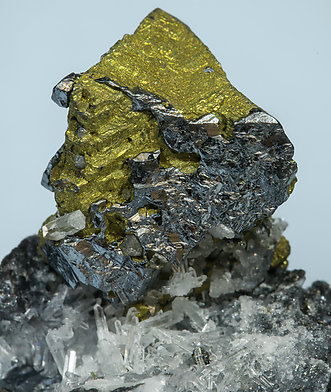 Acanthite with Chalcopyrite. 