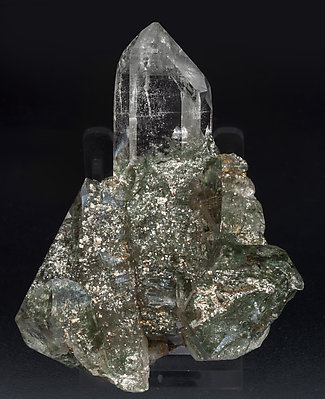 Quartz with Rutile, Chlorite and Mica. Front