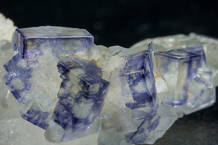 Fluorite with Quartz and Chlorite. 