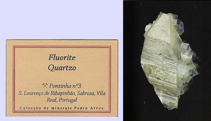 Fluorita con Cuarzo y Clorita