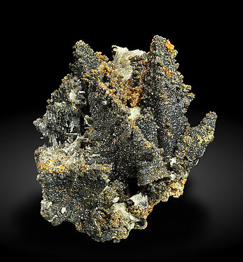 Willemite after Descloizite with Mimetite. Front