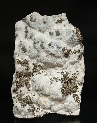 Pyrite with Calcite-Dolomite. Front