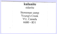 Kulanite with Siderite