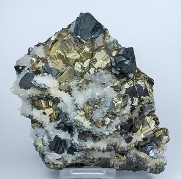 Pyrite with Sphalerite and Quartz. 