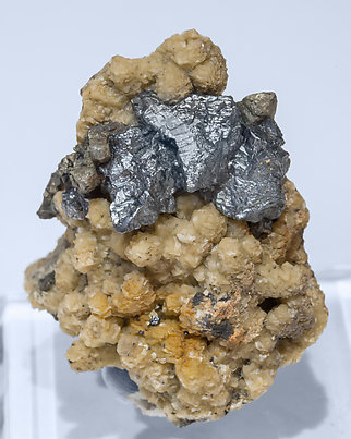 Acanthite with Dolomite. Front