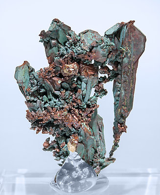 Copper with Malachite. Rear