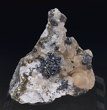 Pearceite-T2ac with Calcite, Pyrite and Chalcopyrite. 