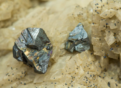 Chalcopyrite with Dolomite and Calcite. 