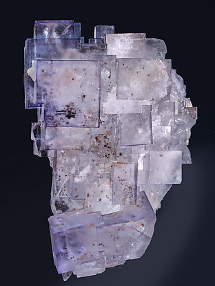 Fluorite with inclusions. Front
