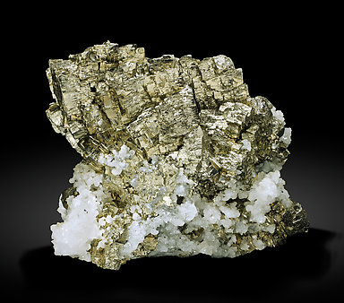Pyrite with Quartz. Side
