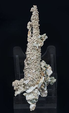 Calcite (variety kanonenspat) with Chlorite and Prehnite. Front