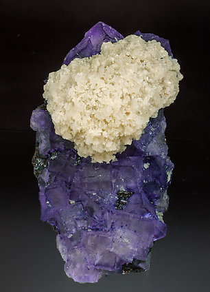 Fluorite with Baryte and Sphalerite. Front