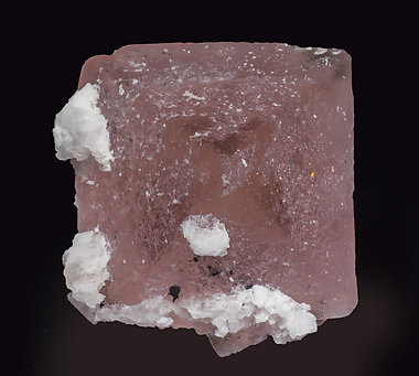 Fluorita (octadrica) con Calcita. Vista superior