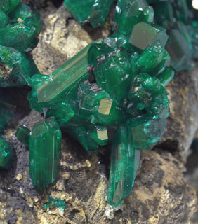 Dioptase with Chrysocolla. 