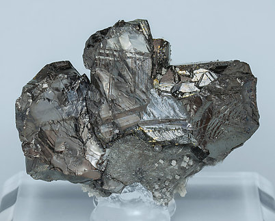 Sphalerite with Chalcopyrite, Boulangerite, Calcite and Quartz. Rear
