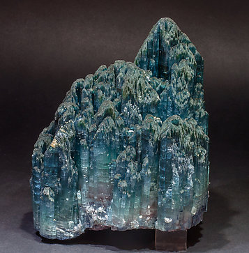 Elbaite (variety indicolite) with Quartz. Rear with day light