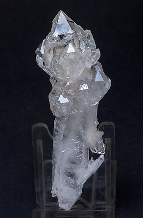 Quartz (variety faden quartz). Rear