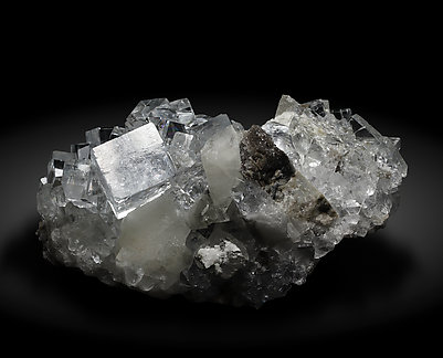 Fluorite with Calcite and Dolomite. Rear / Photo: Joaquim Calln