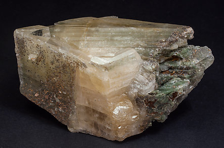 Ba-rich Microcline (variety hyalophane) with Rutile inclusions. Side