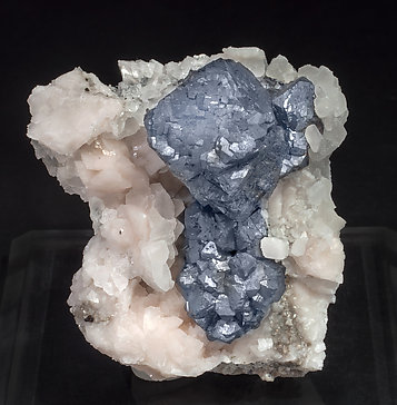 Galena with Dolomite and Calcite. Front