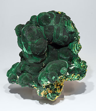 Malachite with Pyromorphite and Cerussite. Front