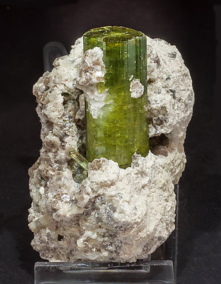 Elbaite with Mica 'lepidolite'. Side