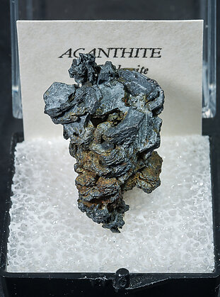 Acanthite after Polybasite. 
