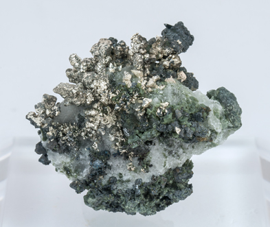 Silver with Calcite and Lllingite. Rear