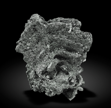Acanthite after Polybasite. Front / Photo: Joaquim Calln