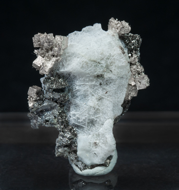 Silver with Calcite and Lllingite. 